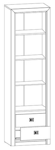 Шкаф  Коен Сосна REG1D2S
