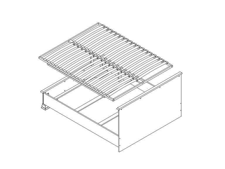 Кровать c гибким основанием  Stylius LOZ120х200