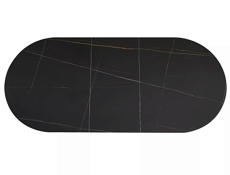 Стол обеденный SIGNAL GASTON Ceramic черный/черный 140-180/80