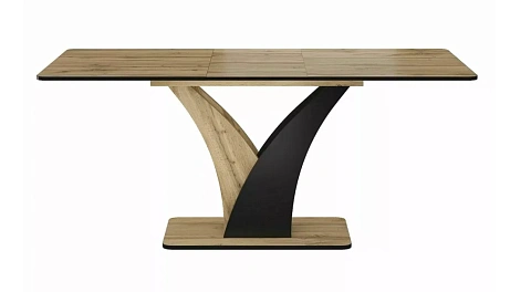 Стол обеденный SIGNAL VENTO дуб артизан/черный 120-160/68