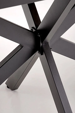 Стол обеденный HALMAR HOLTER дуб золотой/черный 120-160/80