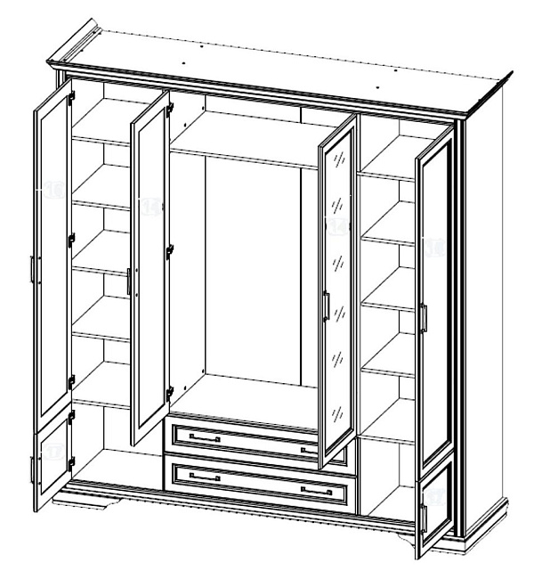 Шкаф  Stylius SZF6D2S