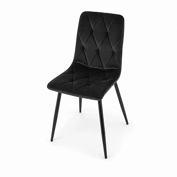 Стул SIGNAL TOM Velvet Bluvel 19 черный/черный