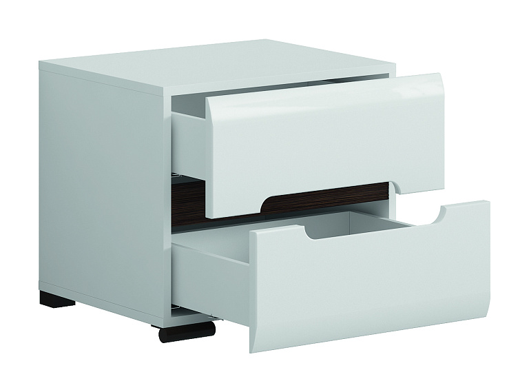 Тумба прикроватная  Azteca Белая KOM2S/4/5