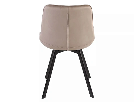 Стул SIGNAL MONTI Velvet Bluvel 40 темно-бежевый/черный, поворотный