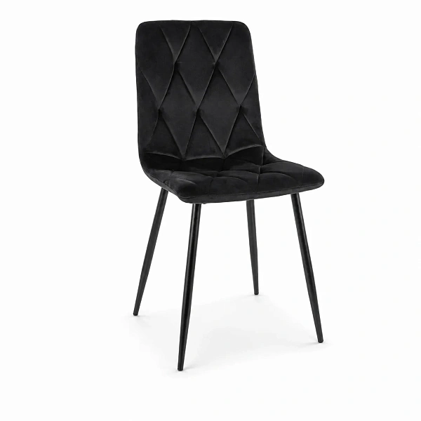 Стул SIGNAL TOM Velvet Bluvel 19 черный/черный