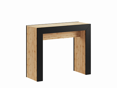 Стол-тумба раскладной (Дуб Вотан/Черный)