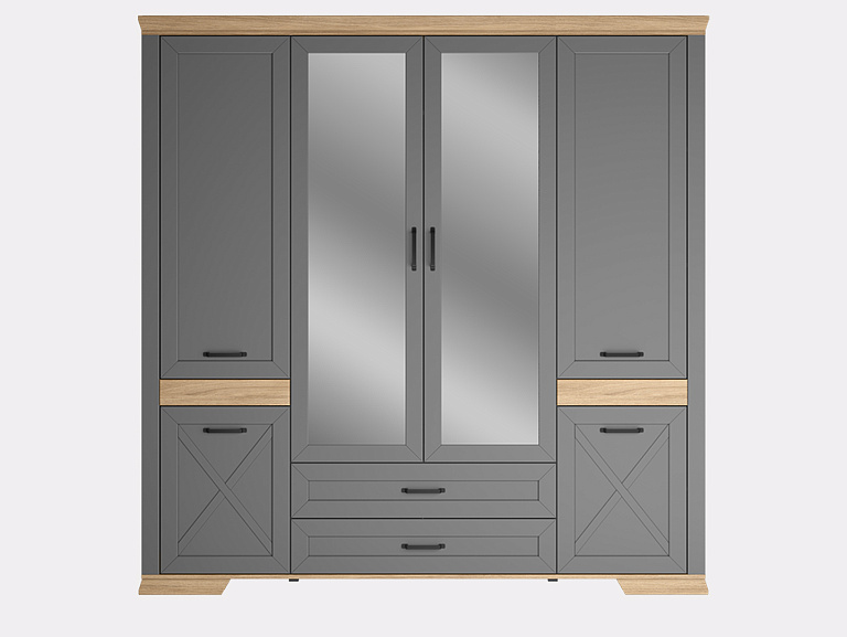 Шкаф  Marselle Дымчатый алмаз SZF6D2S