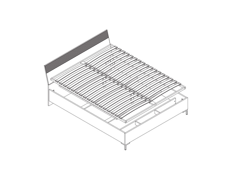 Кровать c гибким основанием  Domenica LOZ140х200