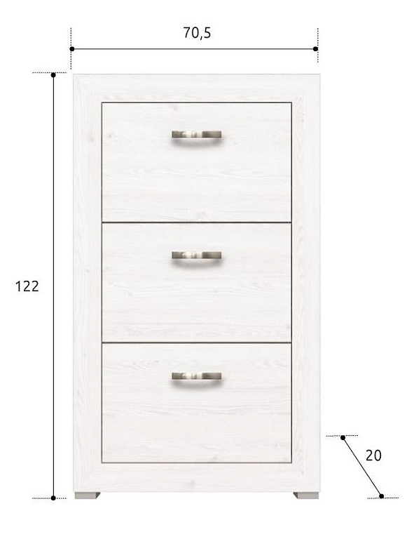 Тумба для обуви  Malta BUT3B